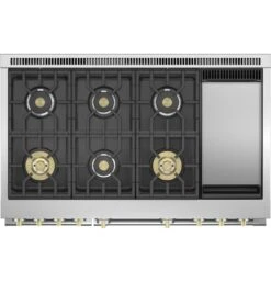 Monogram 48" All Gas Professional Range With 6 Burners And Griddle (Natural Gas) -Kitchen Appliances Shop frhjjrwkdxry