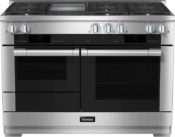 MIELE HR 1956-3 G DF GD - 48 Inch Range - The Dual Fuel All-rounder With M Touch For The Highest Demands.