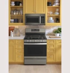 GE® 30" Free-Standing Gas Convection Range With No Preheat Air Fry -Kitchen Appliances Shop fribegequdjk