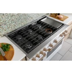 Café™ 48" Smart Dual-Fuel Commercial-Style Range With 6 Burners And Griddle (Natural Gas) -Kitchen Appliances Shop fridleapxnsu