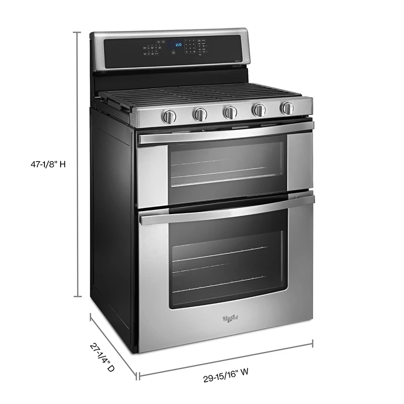 Whirlpool 6.0 Cu. Ft. Gas Double Oven Range With EZ-2-Lift™ Hinged Grates 10 Whirlpool 6.0 Cu. Ft. Gas Double Oven Range With EZ-2-Lift™ Hinged Grates - Image 8