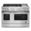 RISE™ 48" Gas Professional-Style Range With Chrome-Infused Griddle And Grill