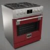 30" All Gas Pro Range - Glossy Red 2 30" All Gas Pro Range - Glossy Red -Kitchen Appliances Shop frilmnqgituy
