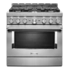 KitchenAid® 36'' Smart Commercial-Style Gas Range With 6 Burners