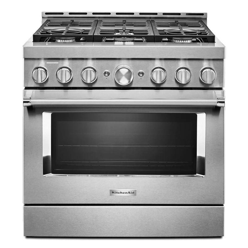 KitchenAid® 36'' Smart Commercial-Style Gas Range With 6 Burners 3 KitchenAid® 36'' Smart Commercial-Style Gas Range With 6 Burners
