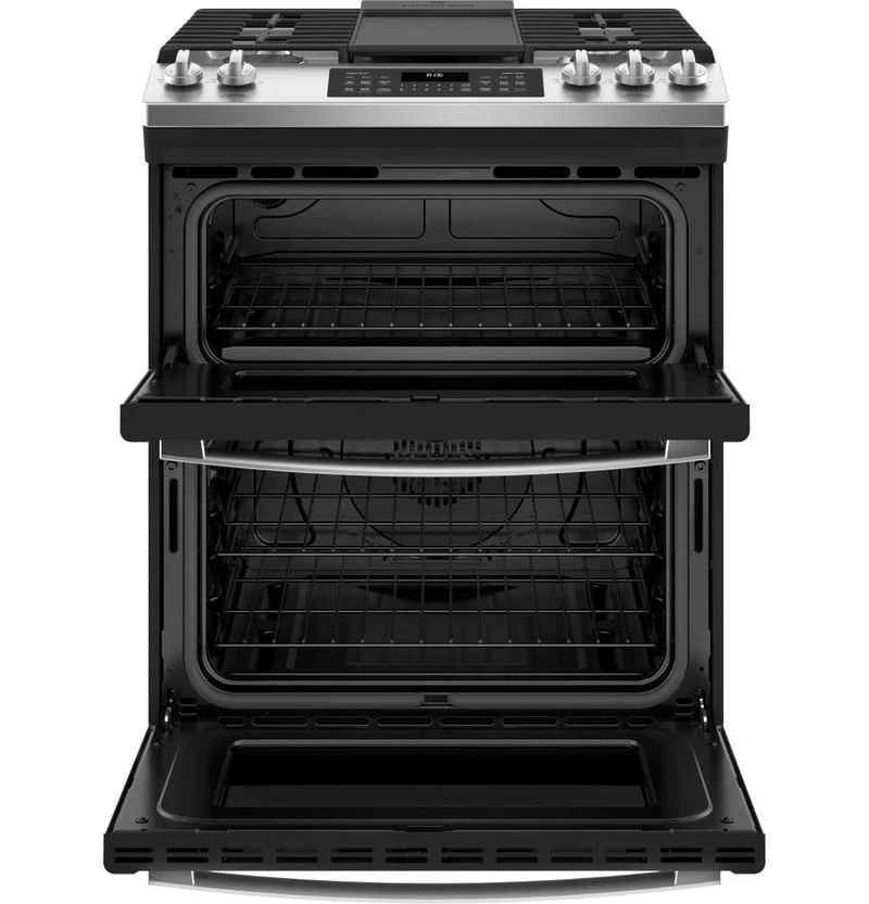 GE® 30" Slide-In Front Control Gas Double Oven Range 4 GE® 30" Slide-In Front Control Gas Double Oven Range - Image 2