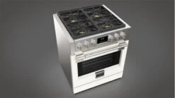 30" All Gas Pro Range - Matte White -Kitchen Appliances Shop frjiewgyshxc