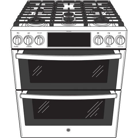 GE Profile™ 30" Smart Slide-In Front-Control Gas Double Oven Convection Fingerprint Resistant Range 20 GE Profile™ 30" Smart Slide-In Front-Control Gas Double Oven Convection Fingerprint Resistant Range - Image 18