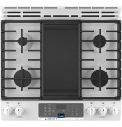 GE® 30" Slide-In Front-Control Convection Gas Range With No Preheat Air Fry -Kitchen Appliances Shop frjyniufjsnw