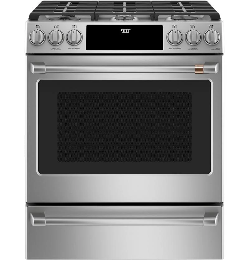 Café™ 30" Smart Slide-In, Front-Control, Dual-Fuel Range With Warming Drawer 3 Café™ 30" Smart Slide-In, Front-Control, Dual-Fuel Range With Warming Drawer