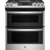 GE® 30" Slide-In Front Control Gas Double Oven Range -Kitchen Appliances Shop frlddlmcucdv