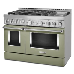 KitchenAid® 48'' Smart Commercial-Style Gas Range With Griddle -Kitchen Appliances Shop frlhcsbikpiq