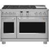 Café™ 48" Smart Dual-Fuel Commercial-Style Range With 6 Burners And Griddle (Natural Gas)