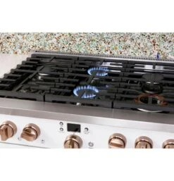 Café™ 36" Smart All-Gas Commercial-Style Range With 6 Burners (Natural Gas) -Kitchen Appliances Shop frlozpehmivp