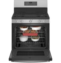 GE Profile™ Smart 30" Free-Standing Self Clean Gas Fingerprint Resistant Range With No Preheat Air Fry 20 GE Profile™ Smart 30" Free-Standing Self Clean Gas Fingerprint Resistant Range With No Preheat Air Fry -Kitchen Appliances Shop frlphmcemjcx