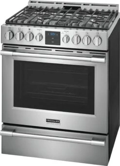 Frigidaire Professional 30" Front Control Gas Range With Air Fry -Kitchen Appliances Shop frlsisbsnefr