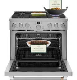 Café™ 36" Smart All-Gas Commercial-Style Range With 6 Burners (Natural Gas) -Kitchen Appliances Shop frlsndcihczr