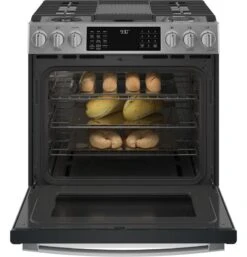 GE Profile™ 30" Smart Slide-In Front-Control Gas Fingerprint Resistant Range With No Preheat Air Fry -Kitchen Appliances Shop frlzhumuftgx