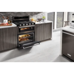 KitchenAid 30-Inch 5 Burner Gas Double Oven Convection Range -Kitchen Appliances Shop frmfuvzszkir