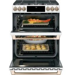 Café™ 30" Smart Slide-In, Front-Control, Gas Double-Oven Range With Convection -Kitchen Appliances Shop frmkjxuqtjol