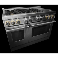 RISE™ 48" Gas Professional-Style Range With Chrome-Infused Griddle And Grill -Kitchen Appliances Shop frmyehzefrhh