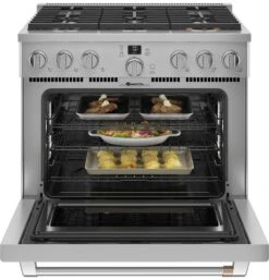 Caf&eacute;&trade; 36" Smart Dual-Fuel Commercial-Style Range With 6 Burners (Natural Gas) -Kitchen Appliances Shop frnahzfyhnli
