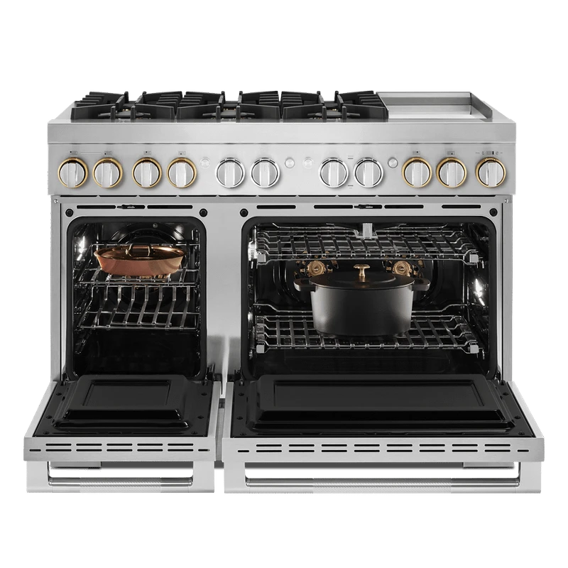 RISE™ 48" Dual-Fuel Professional-Style Range With Chrome-Infused Griddle And Steam Assist 4 RISE™ 48" Dual-Fuel Professional-Style Range With Chrome-Infused Griddle And Steam Assist - Image 2