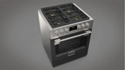 30" All Gas Pro Range - Glossy Black -Kitchen Appliances Shop frnfkplwxrpe
