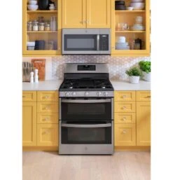 GE&reg; 30" Free-Standing Gas Double Oven Convection Range -Kitchen Appliances Shop frnomvlndyjf