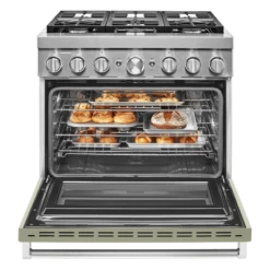 KitchenAid® 36'' Smart Commercial-Style Dual Fuel Range With 6 Burners -Kitchen Appliances Shop frnxykohdmrh