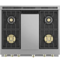 Monogram 36" All Gas Professional Range With 4 Burners And Griddle (Natural Gas) 24 Monogram 36" All Gas Professional Range With 4 Burners And Griddle (Natural Gas) -Kitchen Appliances Shop frokutdvjthx