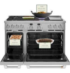 Café™ 48" Smart Dual-Fuel Commercial-Style Range With 6 Burners And Griddle (Natural Gas) -Kitchen Appliances Shop frosgkuiibix