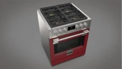 30" All Gas Pro Range - Glossy Red -Kitchen Appliances Shop frrxmjkqbqcy