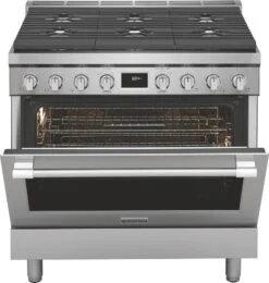 Frigidaire Professional 36" Dual-Fuel Freestanding Range -Kitchen Appliances Shop frryqujenmaf