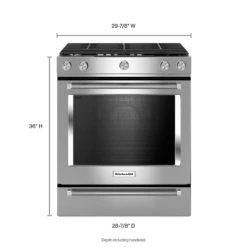KitchenAid 30-Inch 5-Burner Gas Slide-In Convection Range -Kitchen Appliances Shop frscdpuotdrq