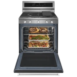 KitchenAid 30-Inch 5-Burner Gas Convection Range -Kitchen Appliances Shop frsgbxgfvcvg