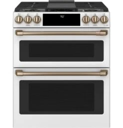 Café™ 30" Smart Slide-In, Front-Control, Gas Double-Oven Range With Convection -Kitchen Appliances Shop frtfrqyurfqi