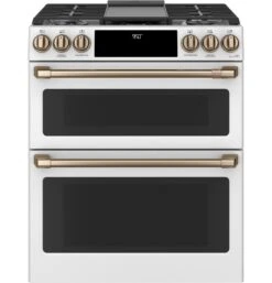 Café™ 30" Smart Slide-In, Front-Control, Dual-Fuel, Double-Oven Range With Convection -Kitchen Appliances Shop frtplsgnwudo