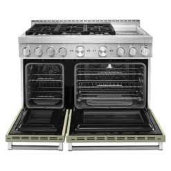 KitchenAid® 48'' Smart Commercial-Style Gas Range With Griddle -Kitchen Appliances Shop frtxctktsonk