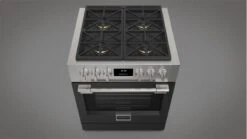 30" All Gas Pro Range - Glossy Black -Kitchen Appliances Shop frumetpmckrg