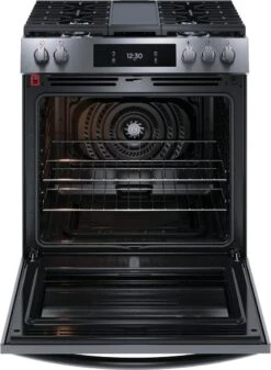 Frigidaire Gallery 30" Front Control Gas Range With Total Convection -Kitchen Appliances Shop frundthpysxa