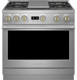 Monogram 36" All Gas Professional Range With 4 Burners And Griddle (Natural Gas)