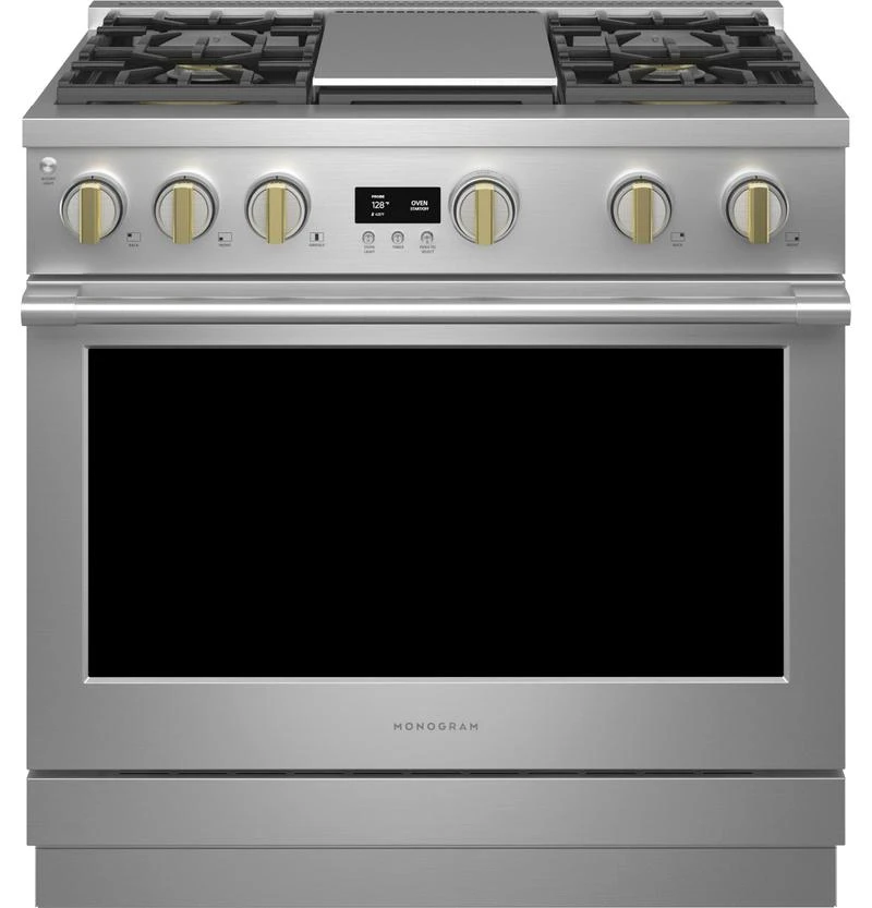 Monogram 36" All Gas Professional Range With 4 Burners And Griddle (Natural Gas) 3 Monogram 36" All Gas Professional Range With 4 Burners And Griddle (Natural Gas)