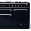 Aga ELISE 48" Dual Fuel Model, Gloss Black -Kitchen Appliances Shop fruymwrnyvvk