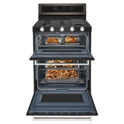 KitchenAid 30-Inch 5 Burner Gas Double Oven Convection Range -Kitchen Appliances Shop frvaihiusahf