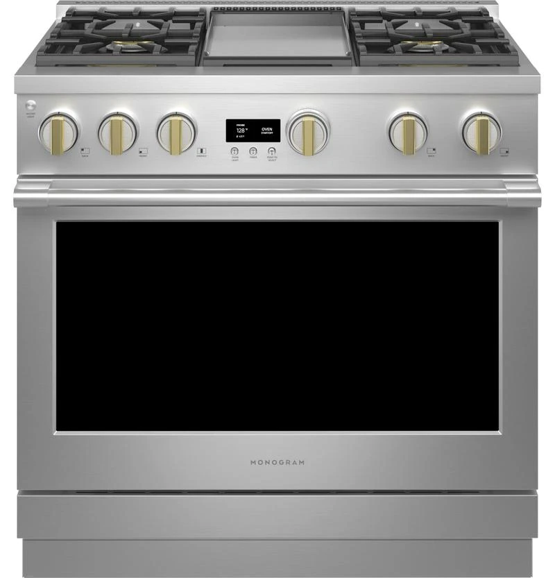 Monogram 36" All Gas Professional Range With 4 Burners And Griddle (Natural Gas) 4 Monogram 36" All Gas Professional Range With 4 Burners And Griddle (Natural Gas) - Image 2