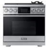 36" Pro Gas Range, Silver Stainless Steel, Natural Gas -Kitchen Appliances Shop frwbyemicjoa