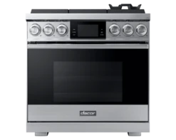 36" Pro Gas Range, Silver Stainless Steel, Natural Gas