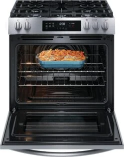 Frigidaire 30" Front Control Gas Range With Convection Bake -Kitchen Appliances Shop frweuluboroz