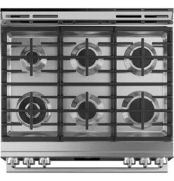 Café™ 30" Smart Slide-In, Front-Control, Gas Range With Convection Oven In Platinum Glass -Kitchen Appliances Shop frwnaxxkiisa